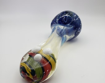Hand Blown Thick 4 3/4" Glass Pipe