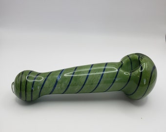 Hand Blown Thick 4 3/4" Glass Pipe