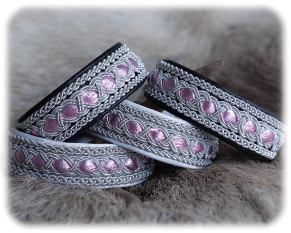Black leather bracelet, Pink leather cuff bracelet, Cute jewelry for girl, Woven bracelet, Viking jewelry for women, Celtic braided bracelet