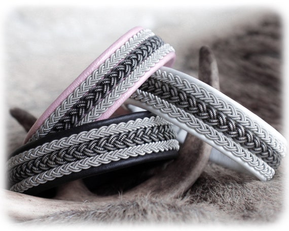 Braided leather bracelet, Sami jewelry, Pink jewelry for women, Patina jewelry, Weaved jewelry, Unique gift for women who has everything