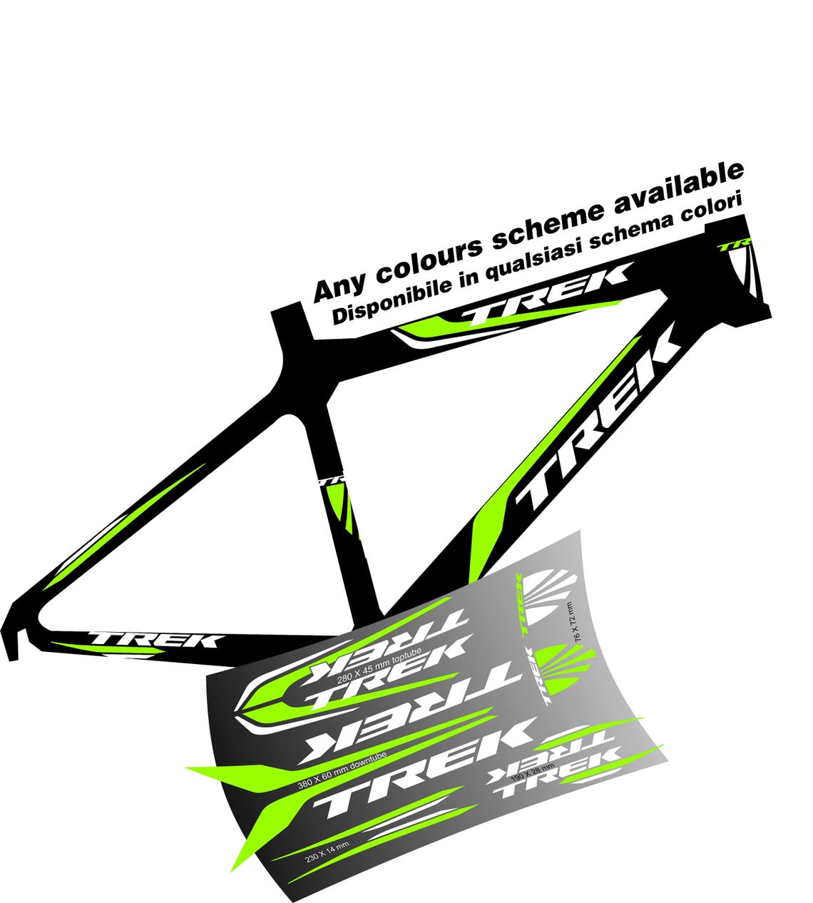 trek frame sticker decal kits
