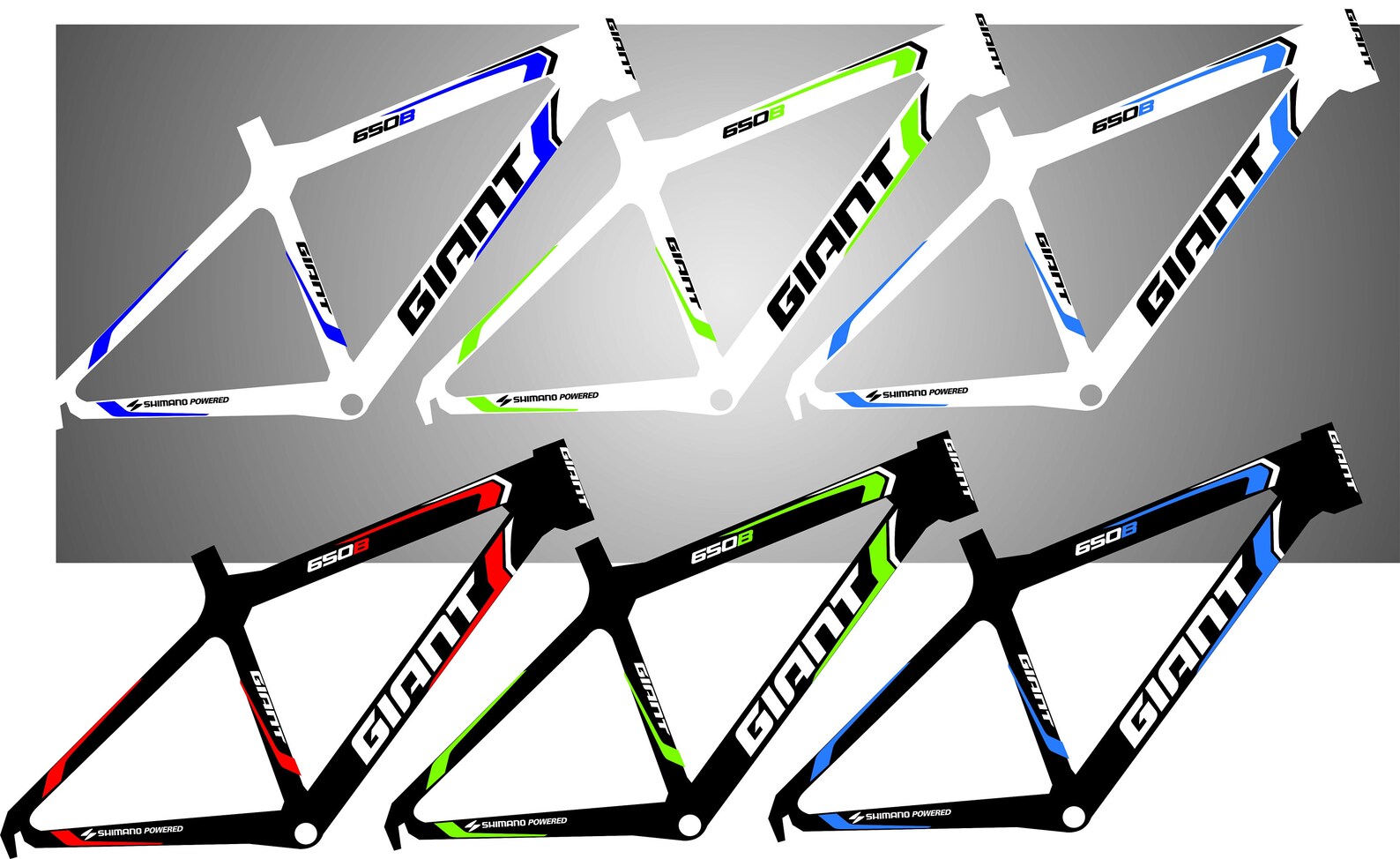 GIANT Bike Frame Graphic Stickers Decal Aufkleber Autocollant Etsy