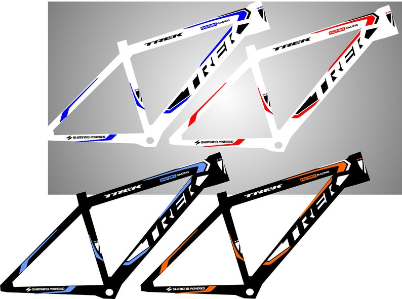 trek bike frame stickers