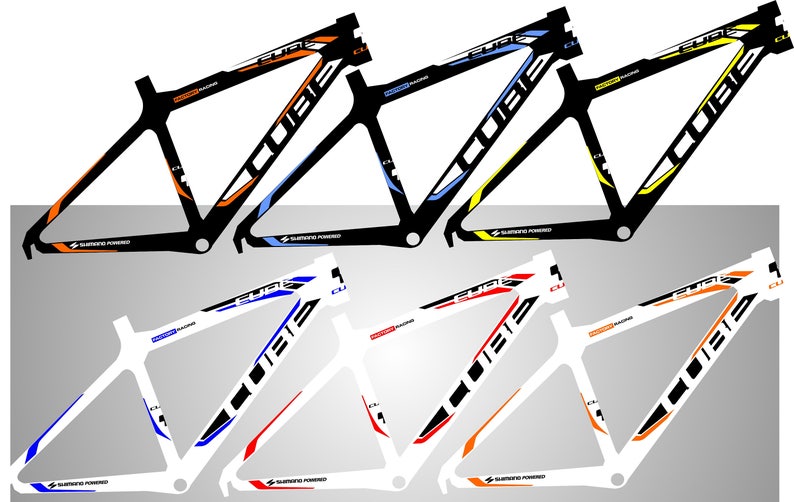 CUBE Fahrrad Rahmen Grafik Aufkleber Aufkleber Sticker Etsy
