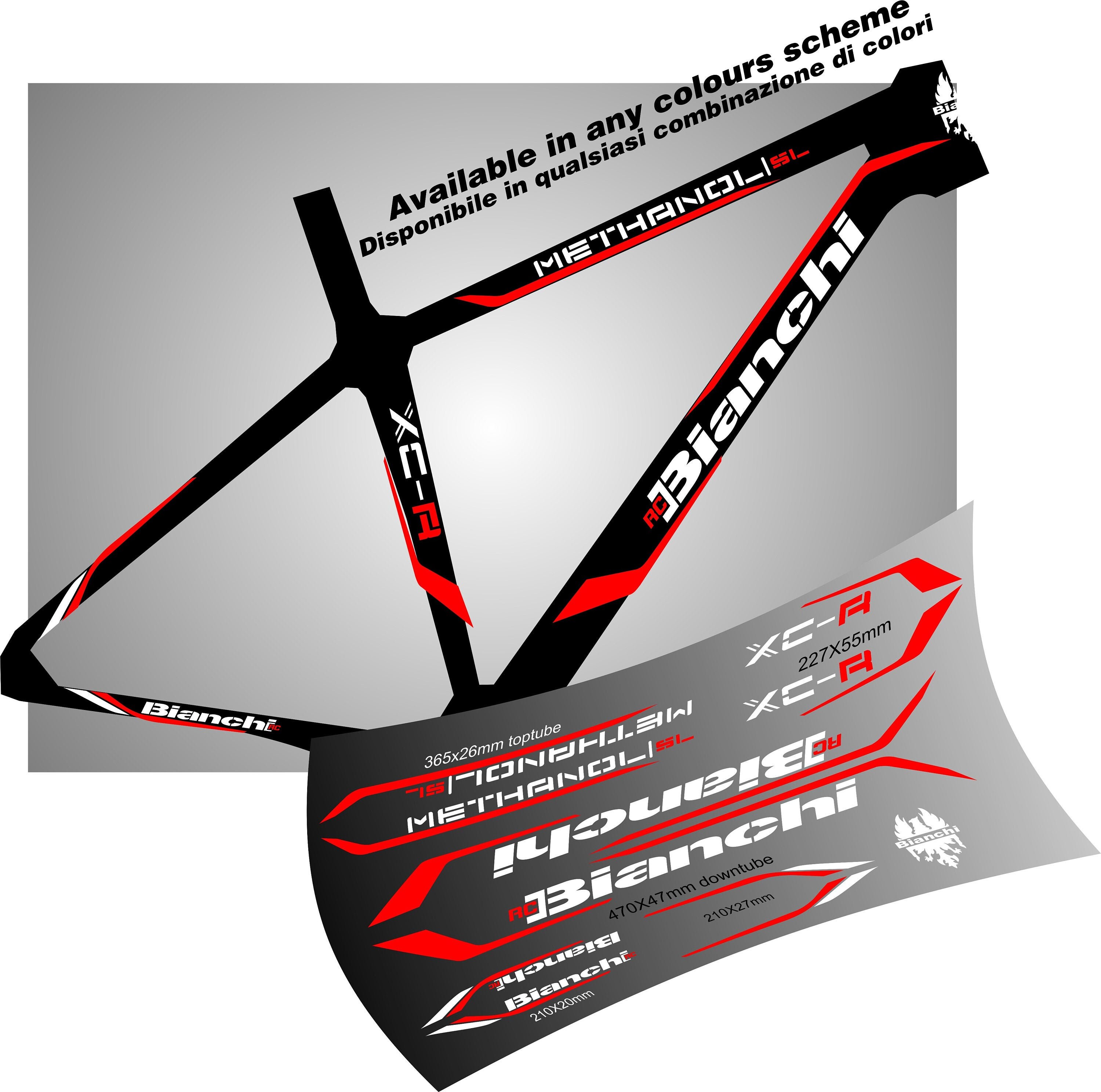 BIANCHI bike frame graphic decals stickers aufkleber Etsy