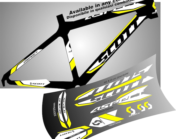 Rahmenaufkleber-kit Scott Spark Rc World Cup 2022: Rahmen Aufkleber Kit - Foto 5