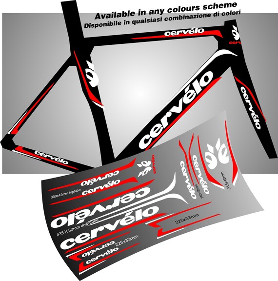 Bicycle Accessories CERVELO Bike Bicycle Frame Decals Stickers Graphic