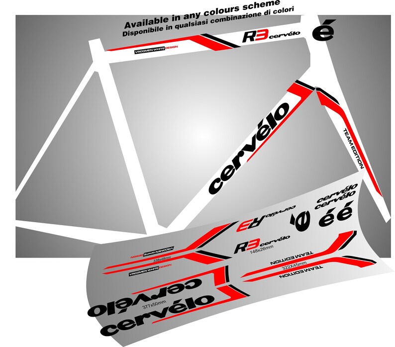 CERVELO Bike Frame Grafic Stickers Decal Autocollant Aufkleber Etsy