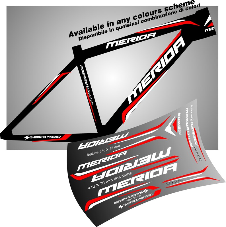 merida stickers bike