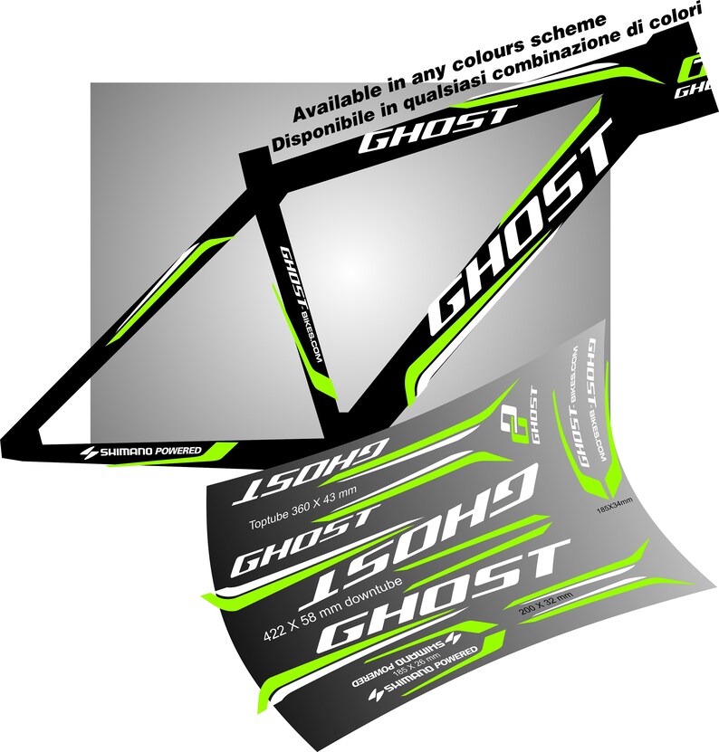 ghost stickers for bike