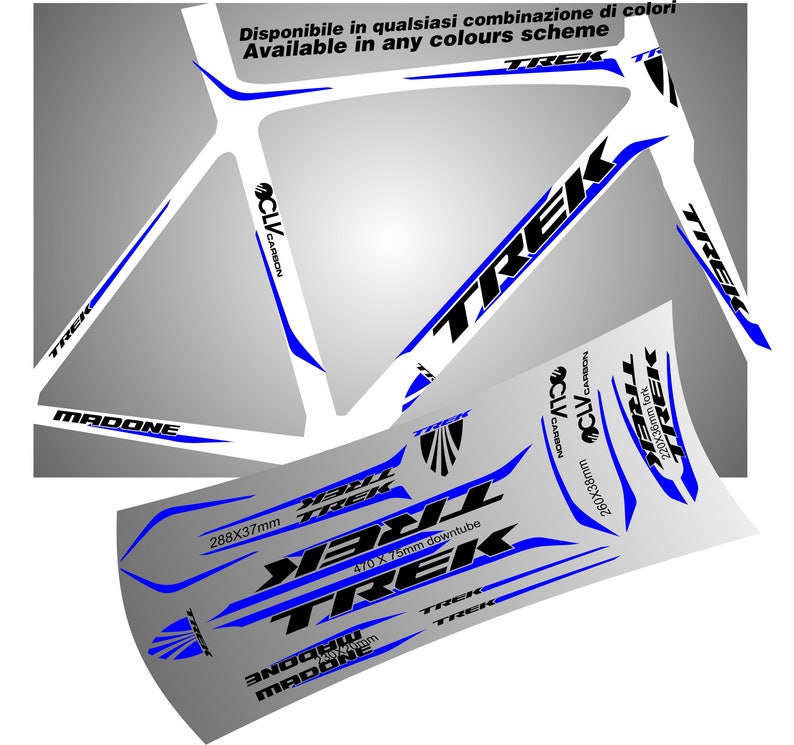 TREK madone graphic stickers decal autocollant aufkleber | Etsy