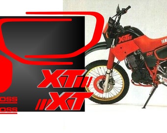 Kit Autocollants (graphic Kit) Pour Yamaha XT 600 2KF 1986 à 1989 - Couleur Bleu - Neuf