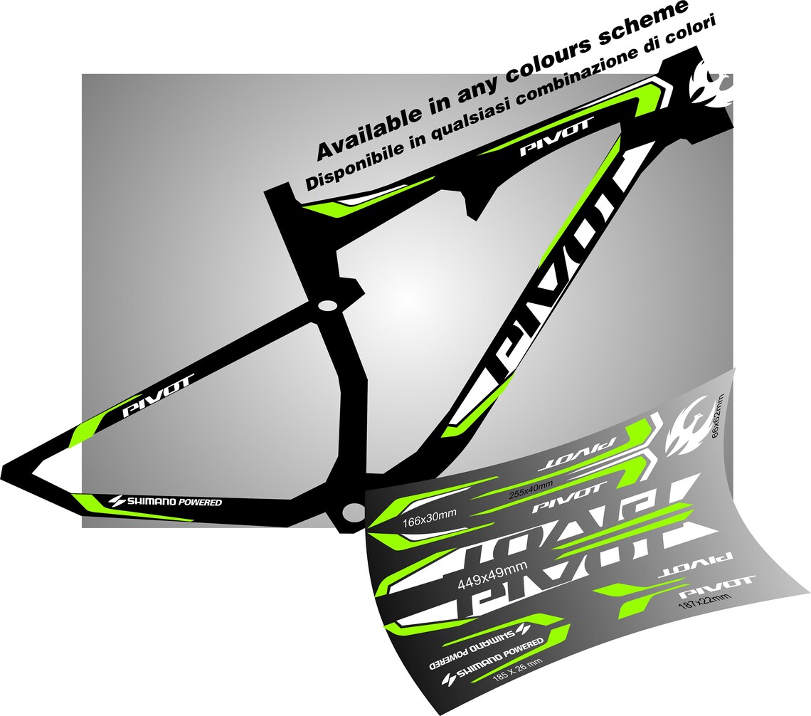 pivot bike decals