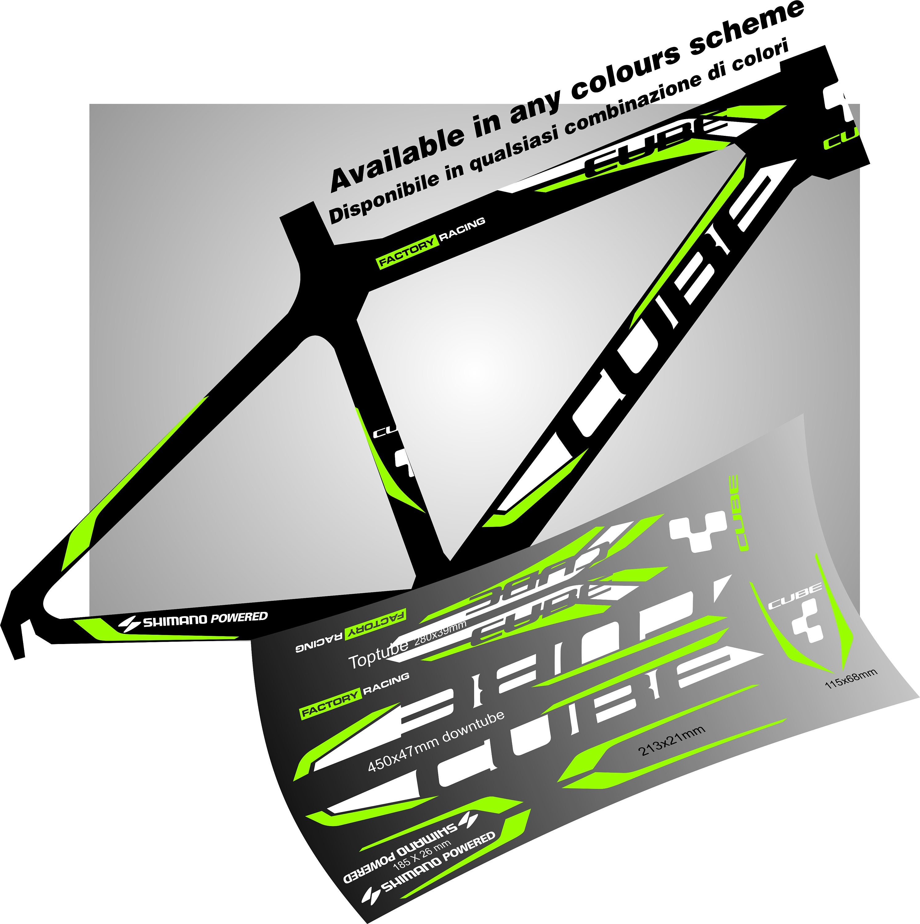 cube bike stickers