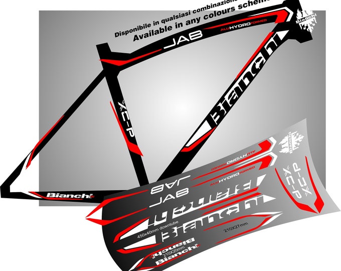 BIANCHI Bike Frame Graphic Decals Stickers Aufkleber Autocollant