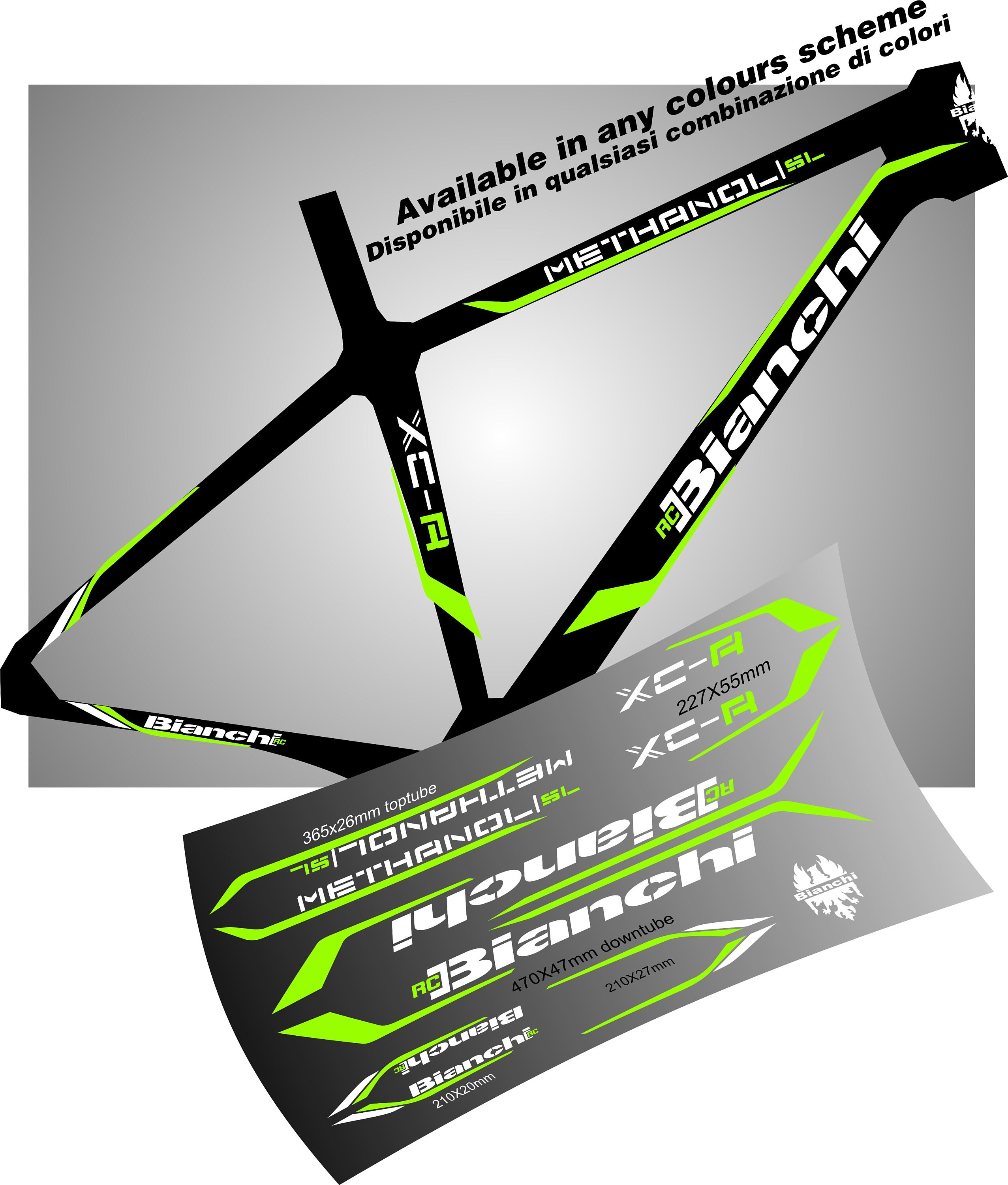 BIANCHI bike frame graphic decals stickers aufkleber Etsy