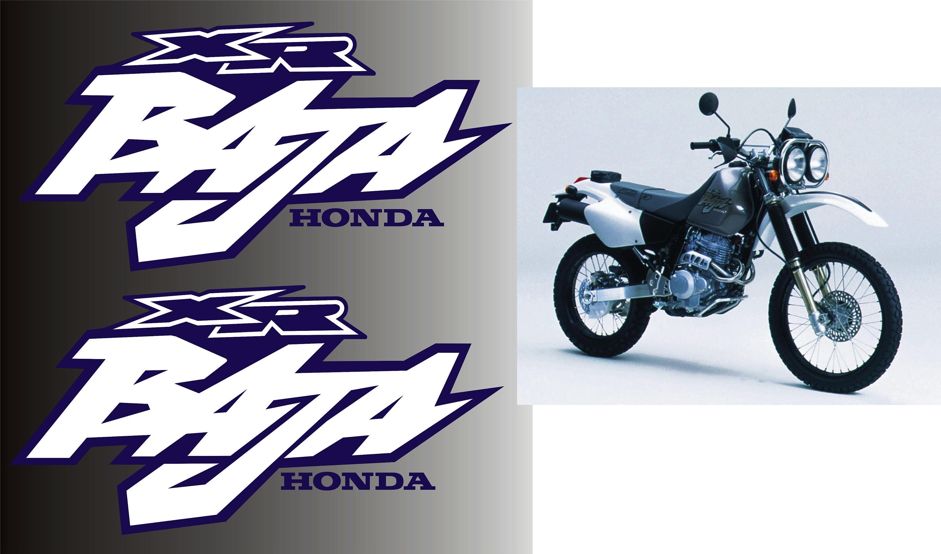 Honda Xr250 Baja Decals Stickers Aufkleber Autocollant Etsy Israel