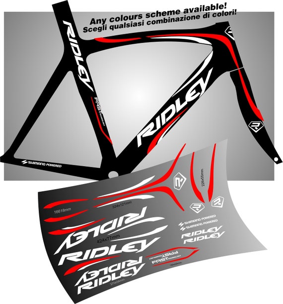 ridley bike decals