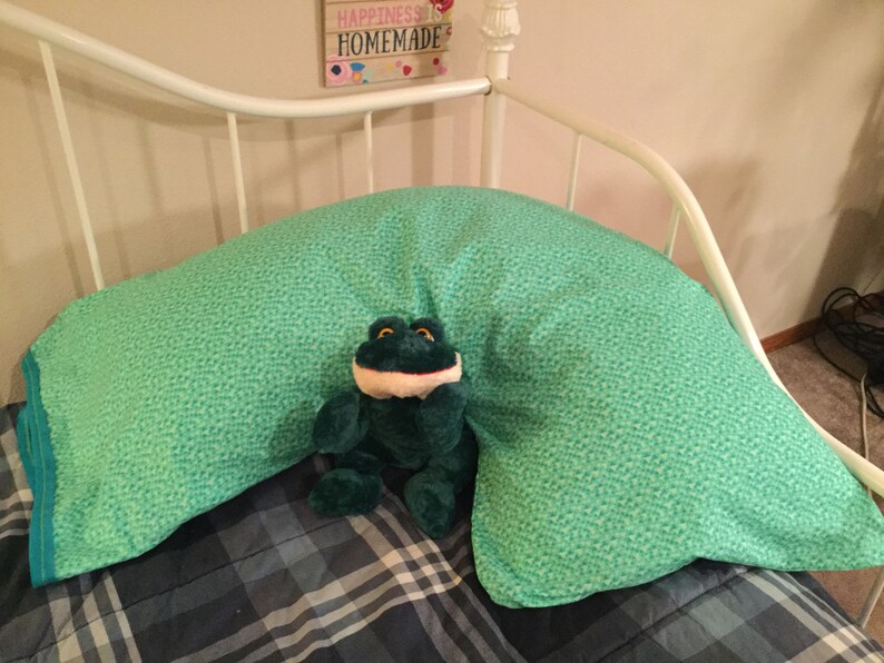 Turquoise Triangle Cotton Boomerang Pillowcase Etsy