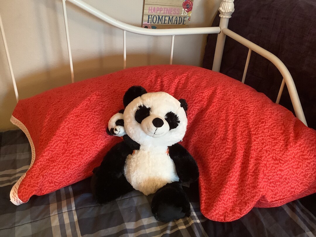 Sizzling Red Cotton Boomerang Pillowcase Etsy