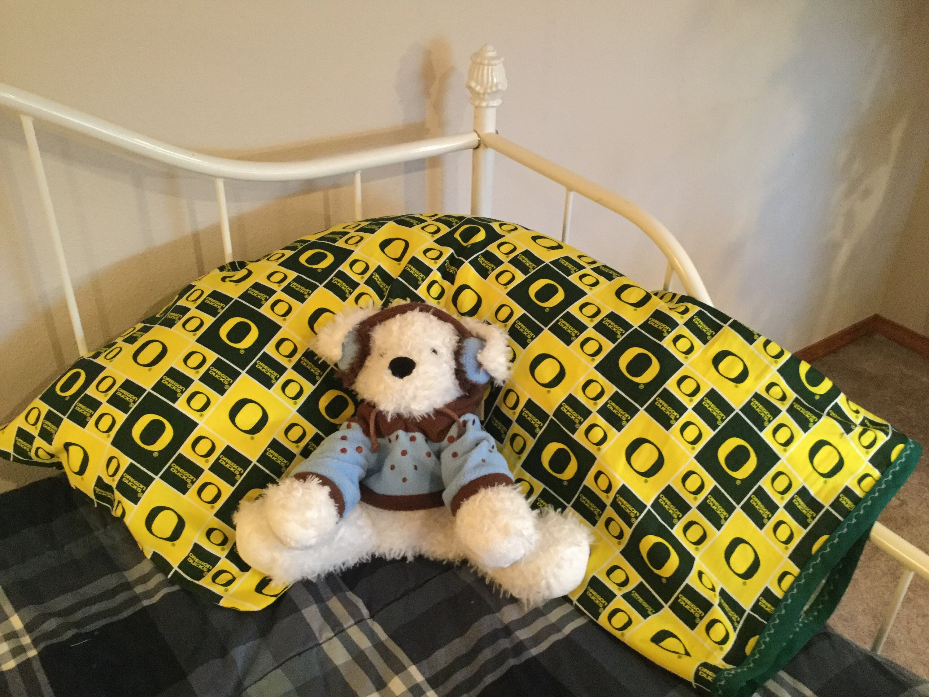 U of O Ducks Boomerang Pillow Case Etsy