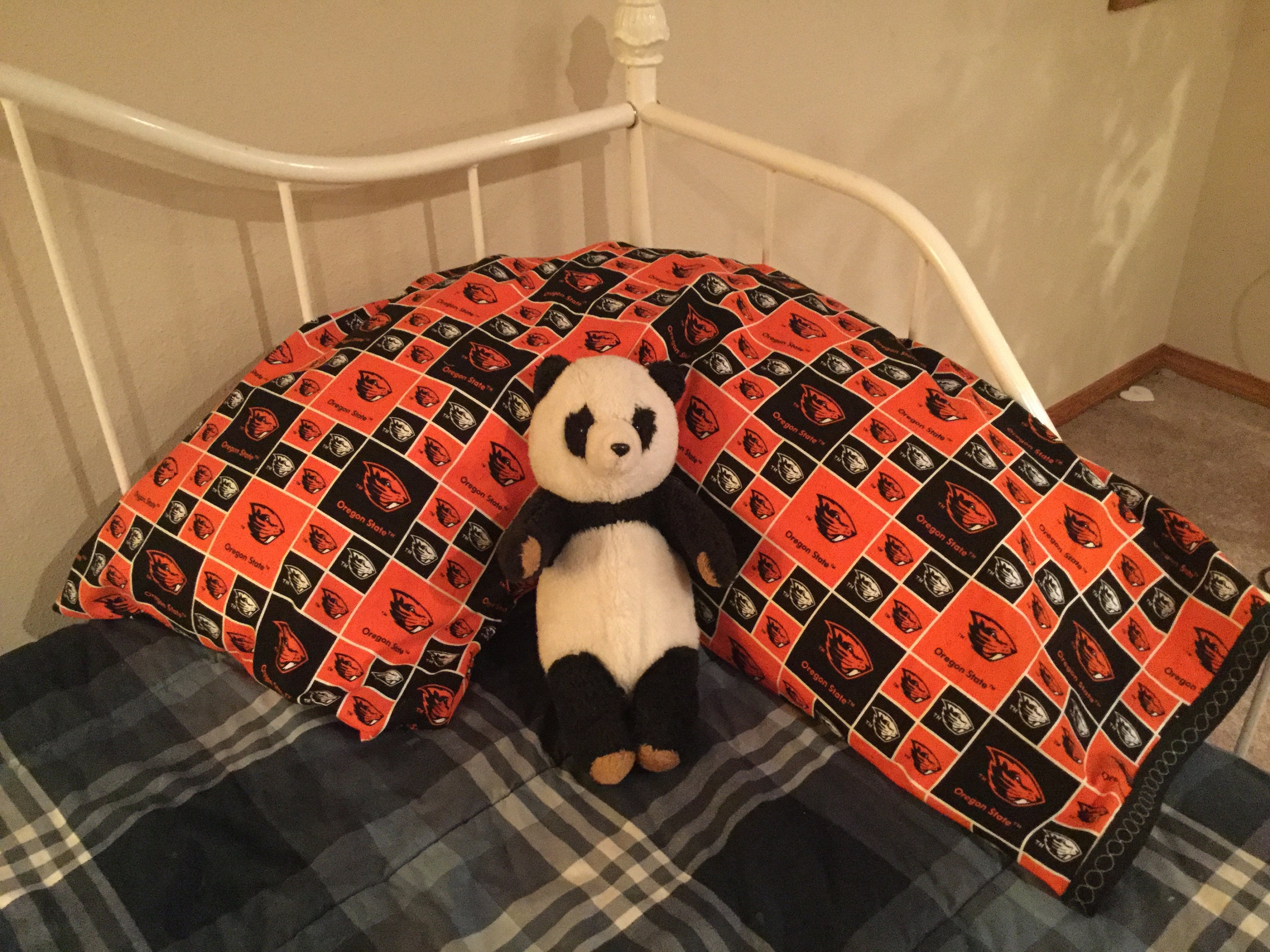 OSU Beaver Cotton Boomerang Pillow Case Etsy