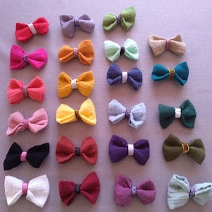 Barrettes à cheveux nœud/ Barrette bébé/ Nœud épingle mariage/ Barrette fille/ épingle à chignon/élastique cheveux /Barrette anti glisse image 1