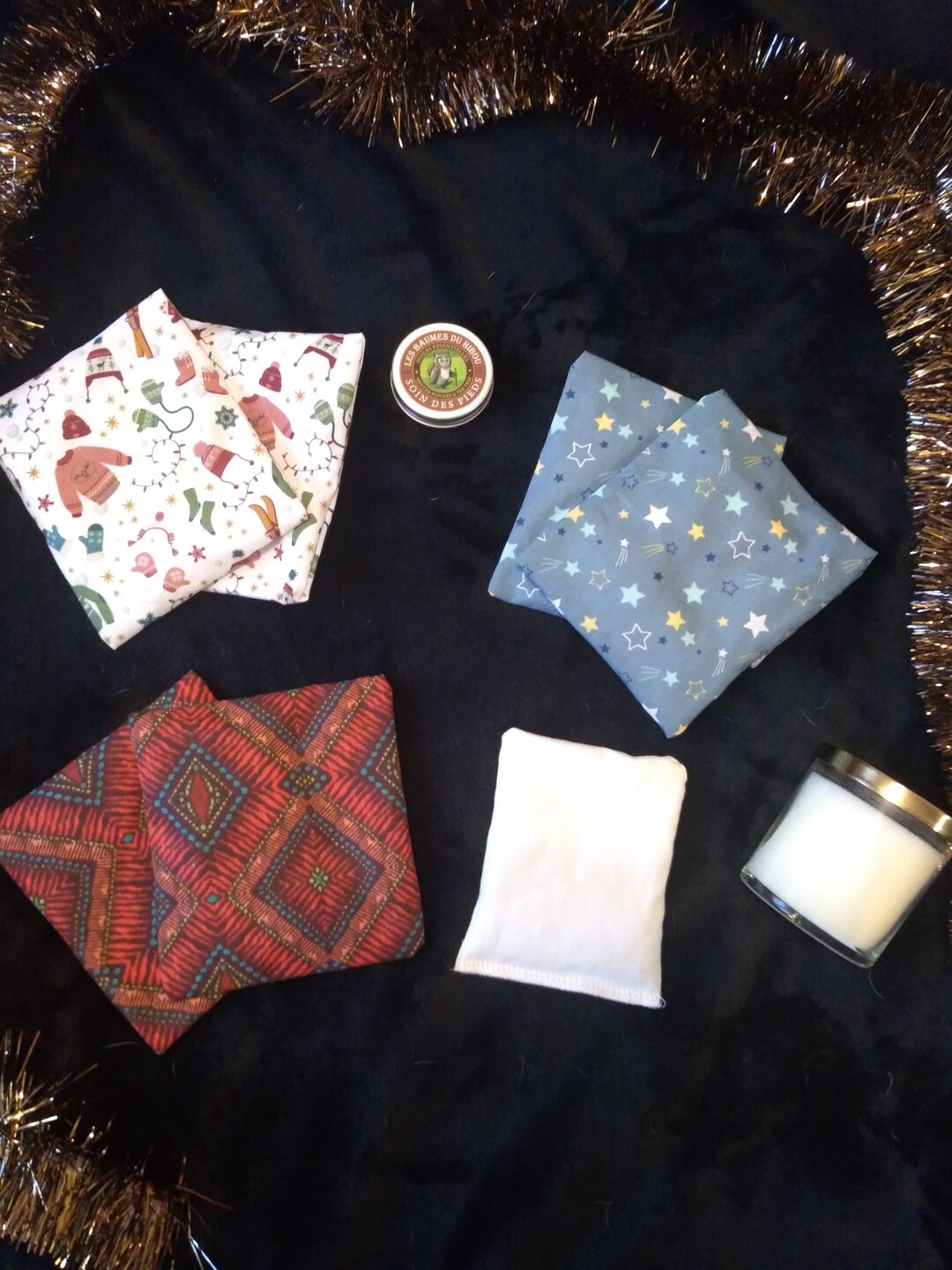 Dry Hot Water Bottle Flax Seeds and Lavender Zero Waste Etsy