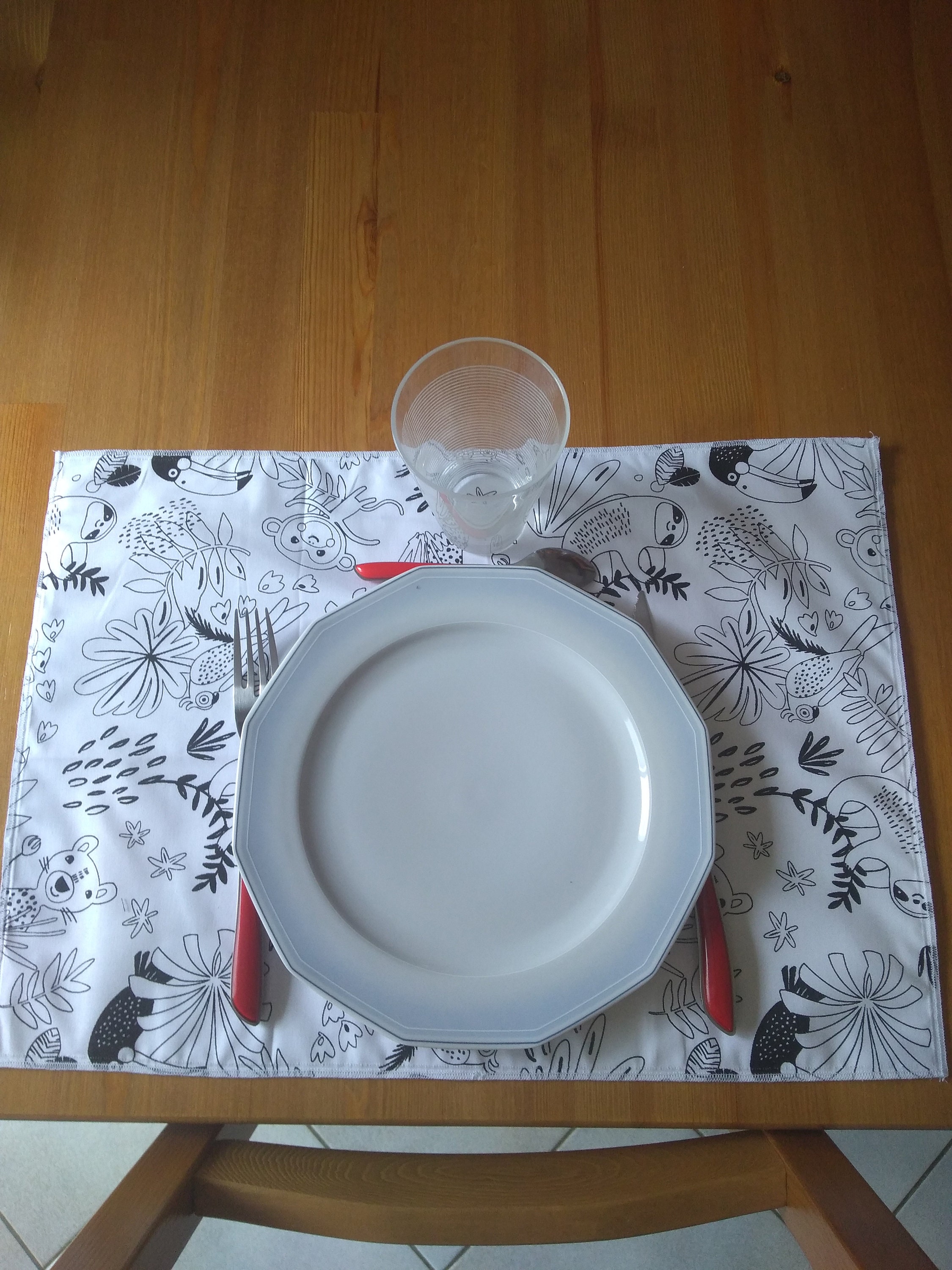 Set de Table à Colorier Enfant