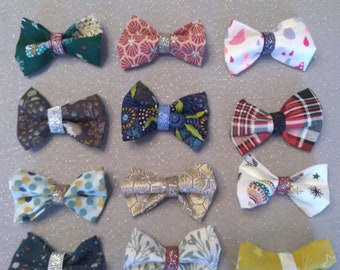 Bow hair barrettes/Baby barrette/Wedding pin bow/Girl barrette/bun pin/hair elastic/Anti-slip barrette