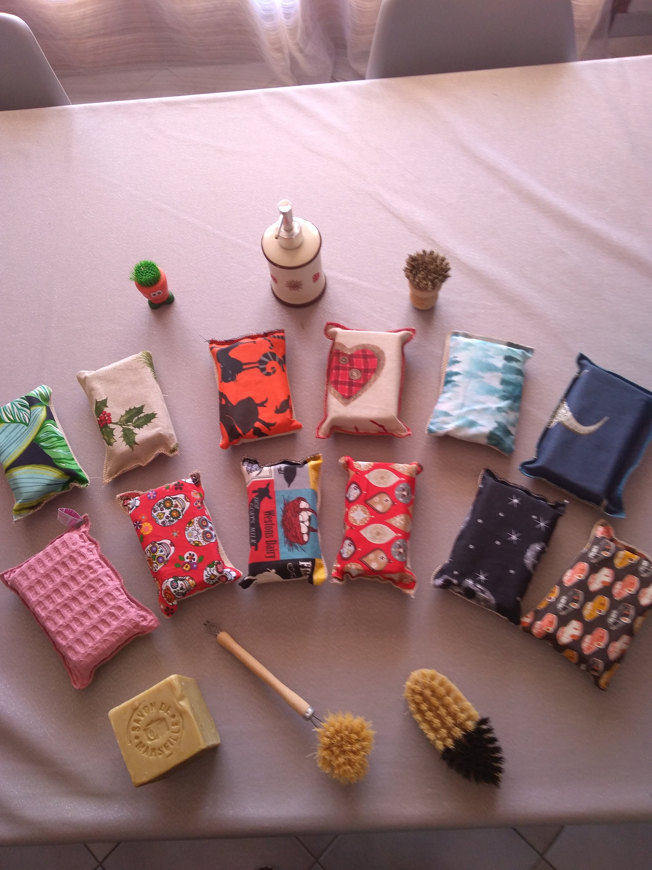 Éponge Lavable Cuisine Motif