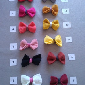 Barrettes à cheveux nœud/ Barrette bébé/ Nœud épingle mariage/ Barrette fille/ épingle à chignon/élastique cheveux /Barrette anti glisse image 3