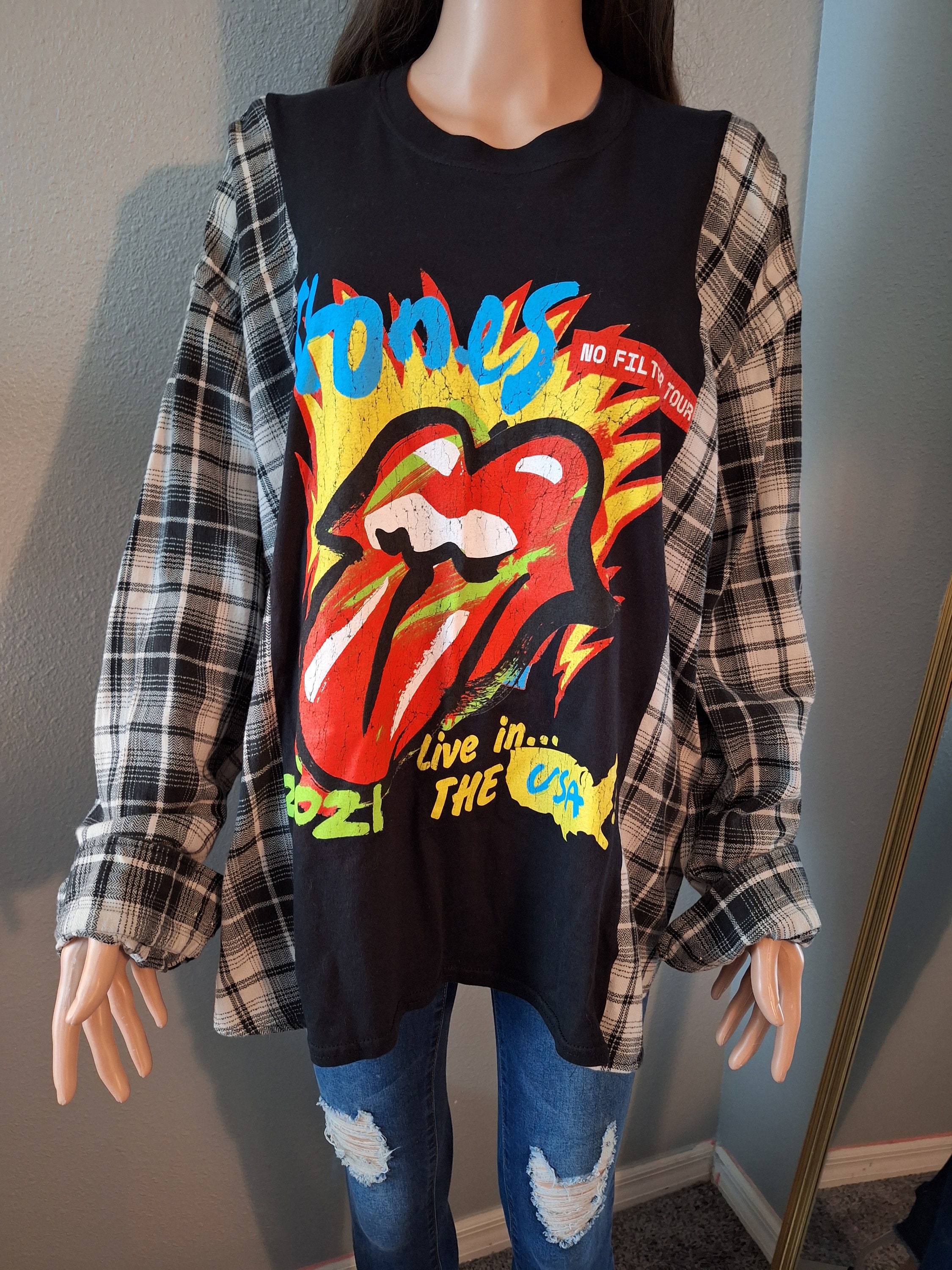 Rare 1997 Rolling Stones Jumpin Jack Flash PROMOTOUR T-Shirt