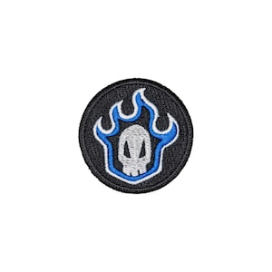 Handmade Anime-Inspired Blue Flame Emblem Patch - Supernatural Cosplay Icon