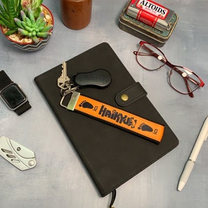 Volleyball Anime Inspired Satin Smooth Rich Color Custom Double Layered Wrist Lanyard, Manga Keychain, Anime Gifts