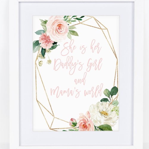 Blush Pink Floral Nursery Wall Decor for Baby Girl Nursery - Etsy