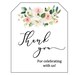 Thank You Tags, Printable Gift Tags, Baby Shower Favor Tags, Girl Baby ...