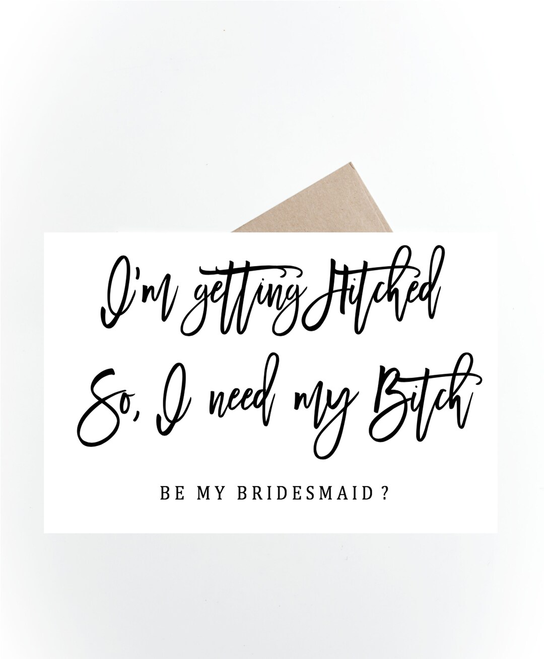 Bridesmaid Proposal Cards Funny Proposal Im Getting Hitched Etsy