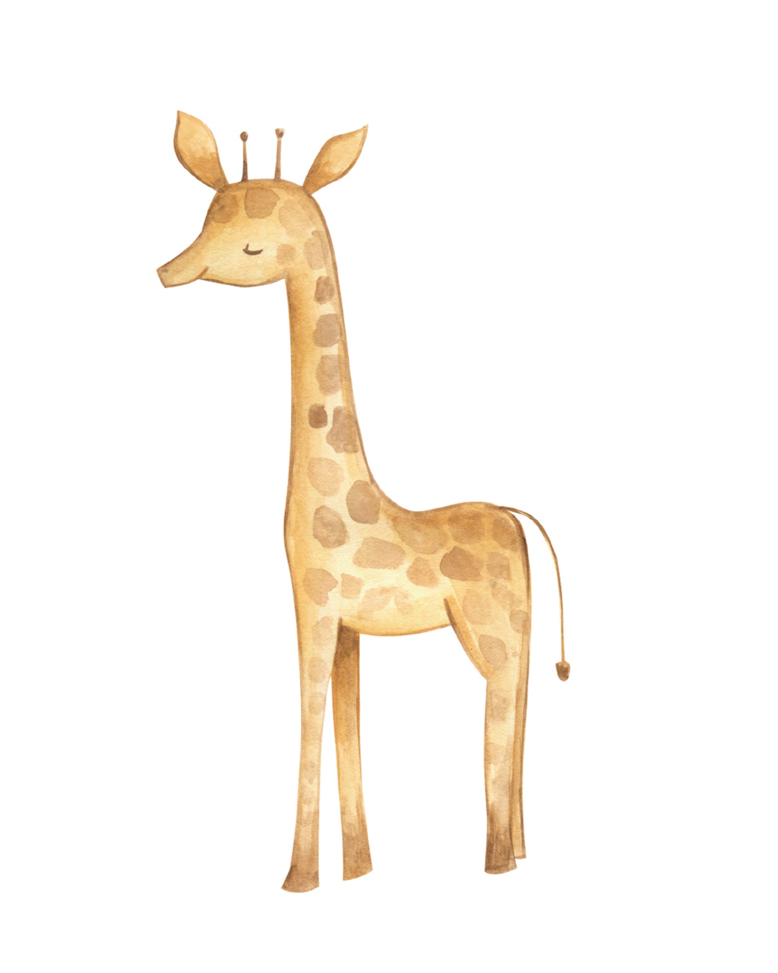 Printable Giraffe Wall Art Safari Wall Art Nursery Decor Etsy