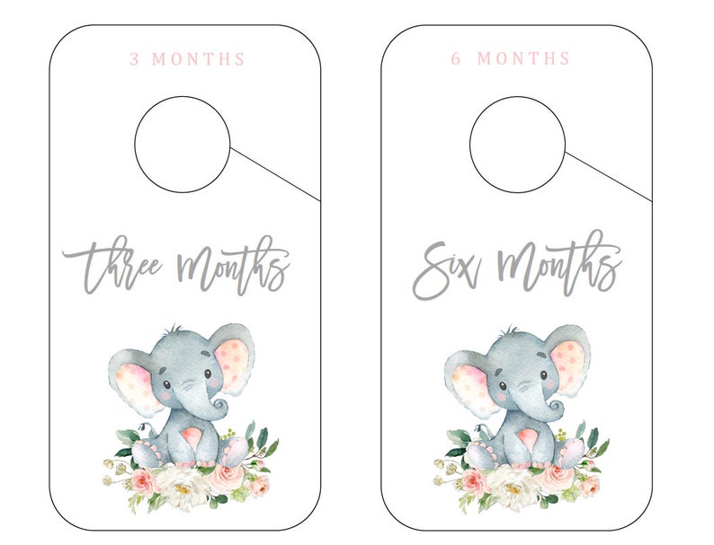 Baby Closet Divider Elephant Nursery Dividers Girl Image 0