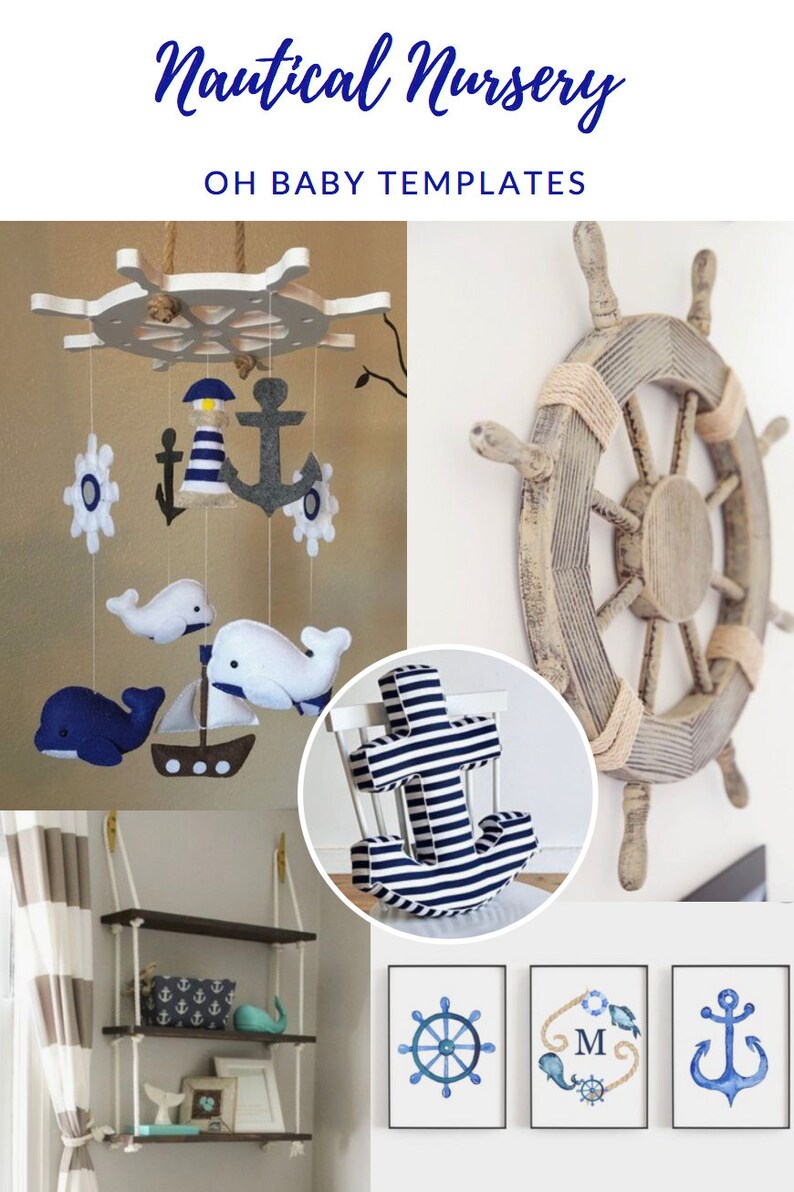 Nautical Wall Art Nautical Decor Nautical Print Nursery Etsy