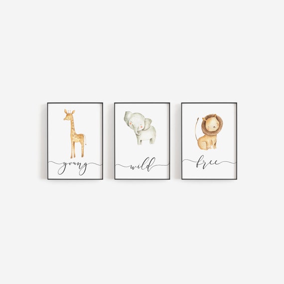 safari wall art nursery