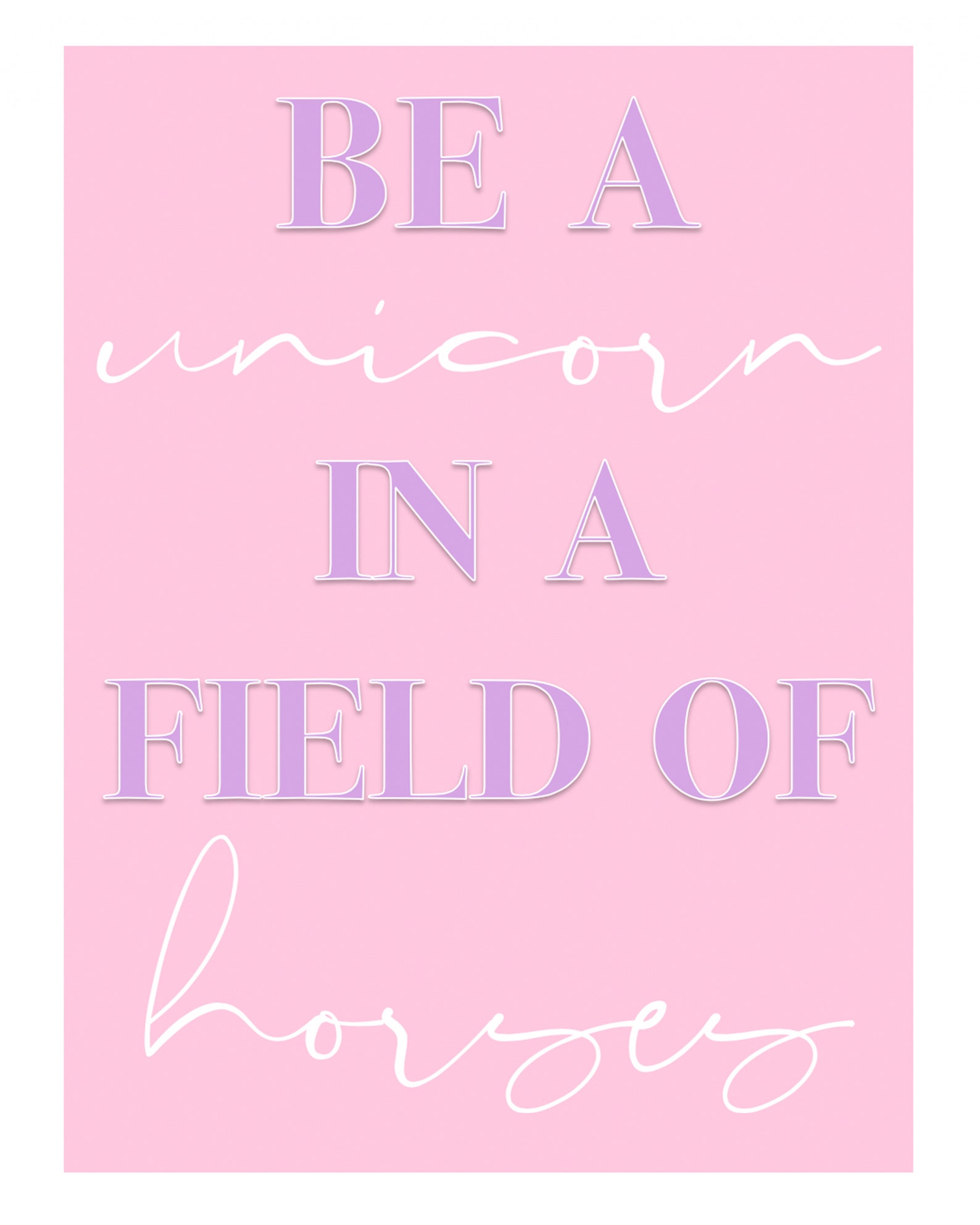 Unicorn Prints Printable Unicorn Posters Nursery Wall Decor - Etsy