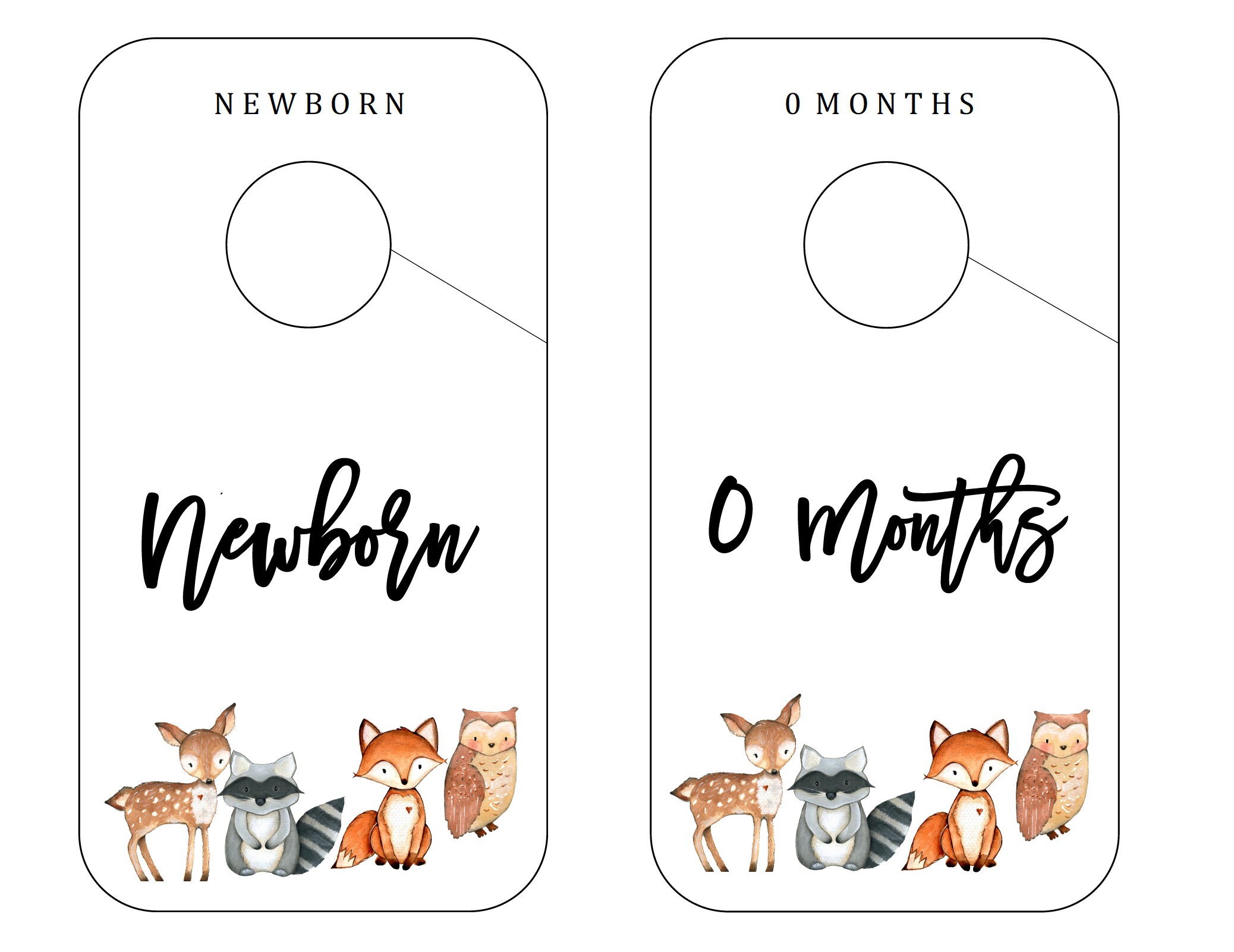 Baby Closet Dividers Woodland Theme Nursery Decor Closet Etsy