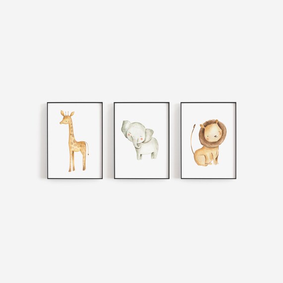 safari wall art nursery