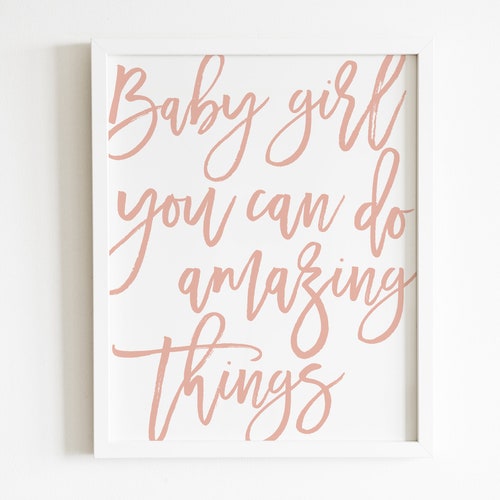 Blush Safari Nursery Decor Girl Nursery Wall Art Pink Floral Etsy