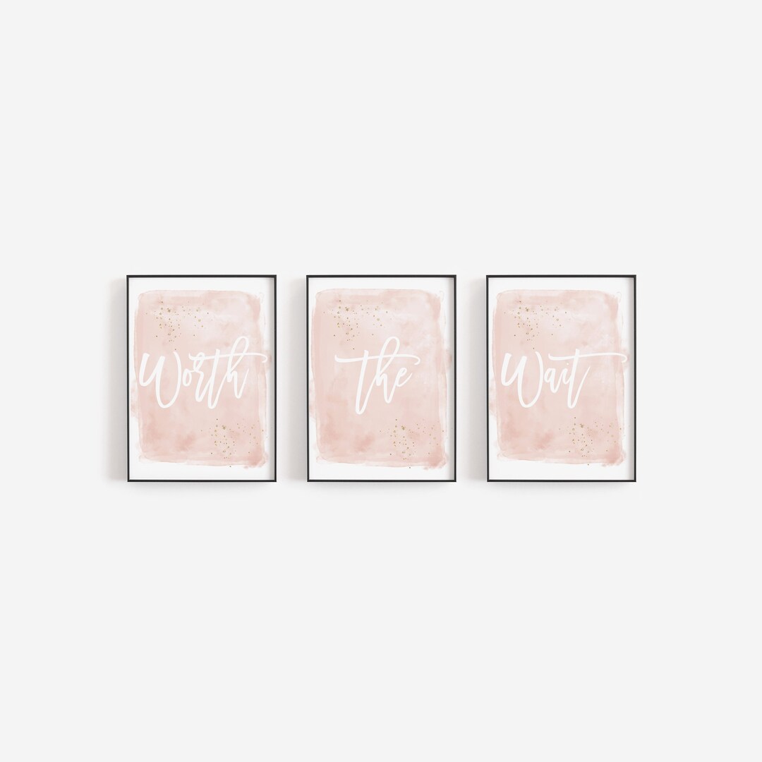 Baby Girl Nursery Wall Decor Printable Quote Blush Pink - Etsy