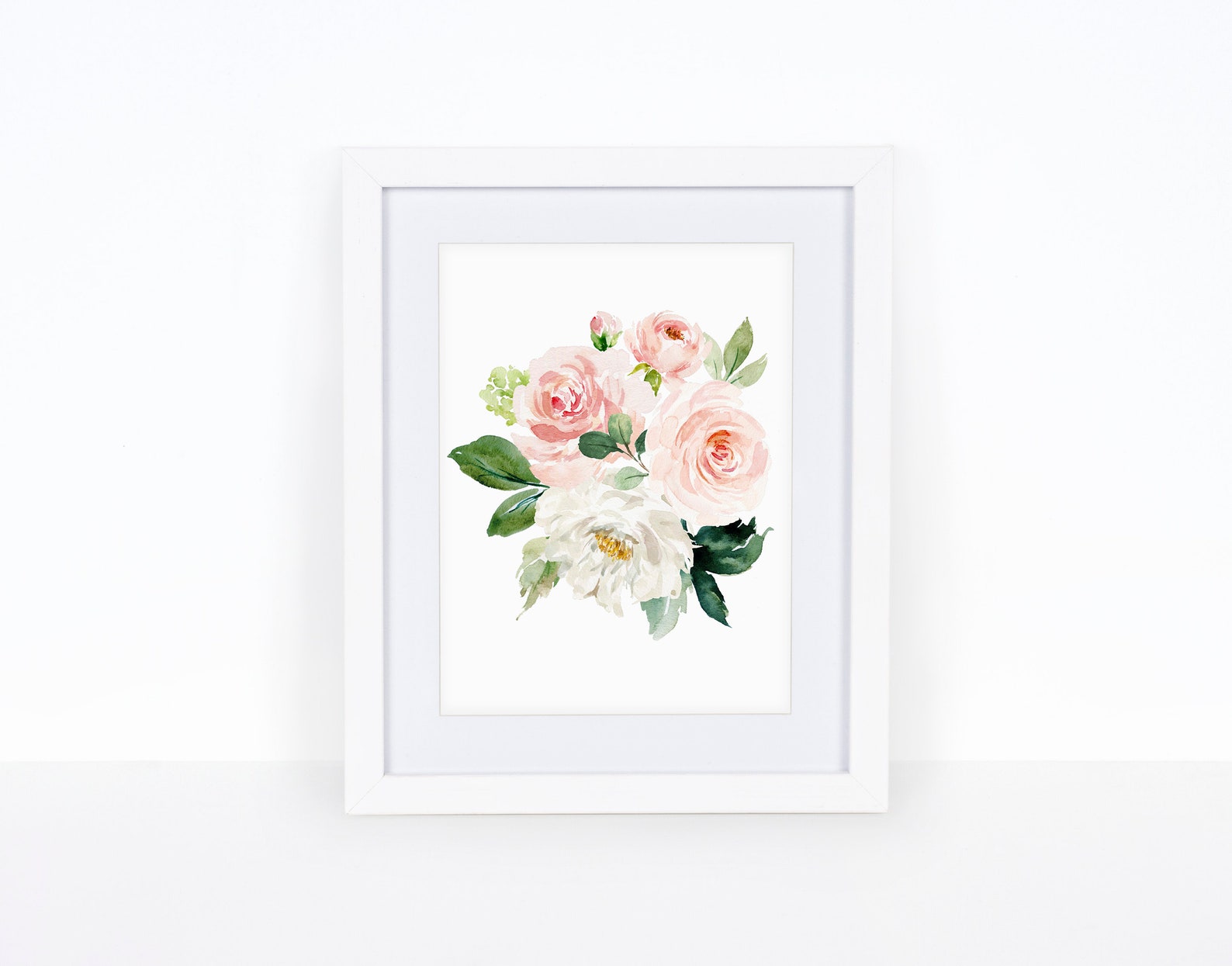 Blush Pink Floral Wall Art Isn't She Lovely Printable Etsy