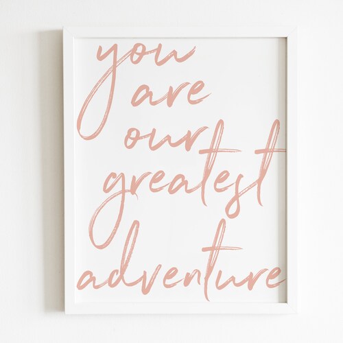 Blush Pink Nursery Wall Art Quotes Girl Nursery Decor Girls Etsy