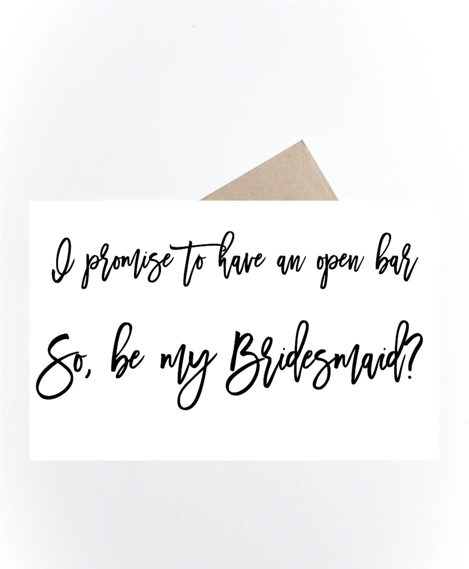Funny Bridesmaid Proposal Card Printable Bridesmaid Proposal | Etsy
